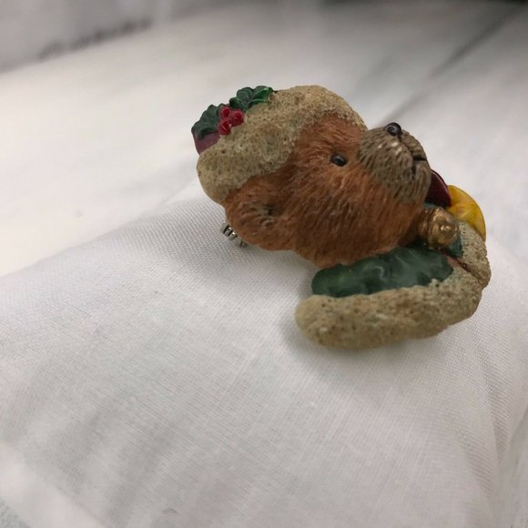 Bear with Santa Hat Holly Boyds Bears Bearwear - Picture 4 of 7